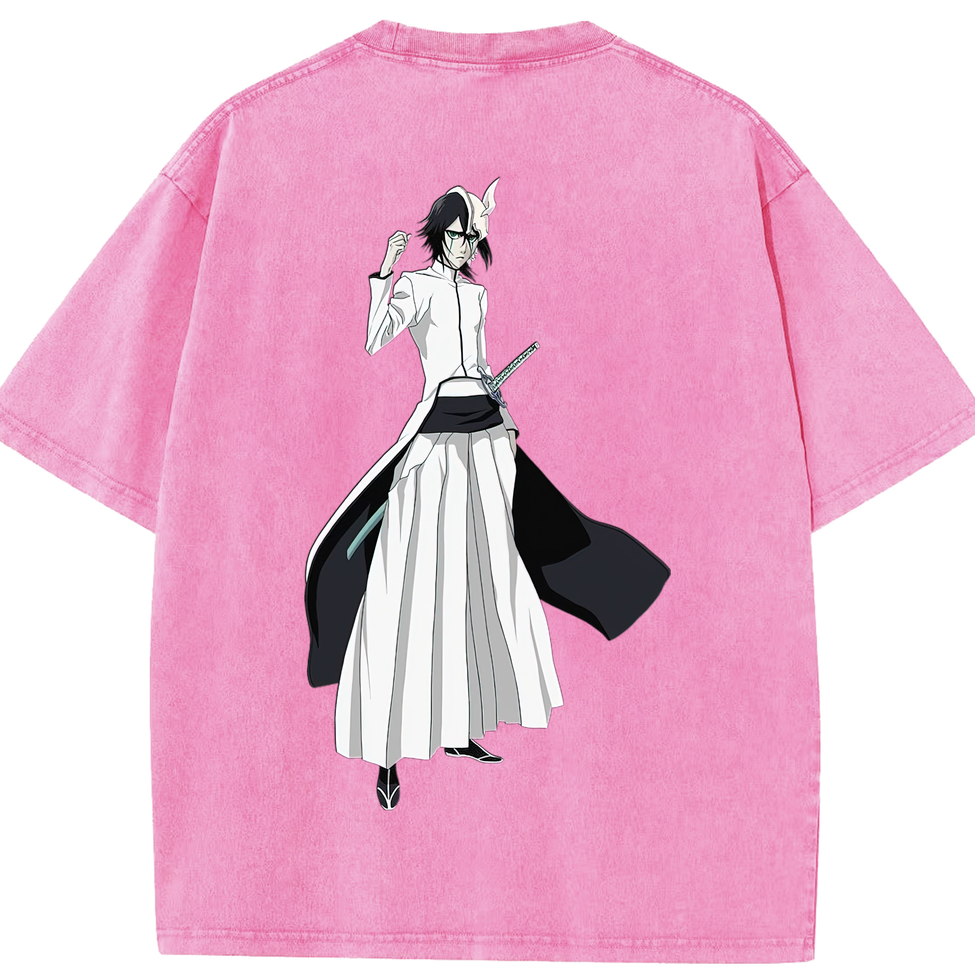（画像用） ブリーチ ウルキオラ·シファー BLEACH Ulquiorra cifer 綿100% ヴィンテージ風 半袖Tシャツ（背面プリント）